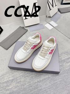 Casual Shoes Retro Dynamic Trend Sneakers Leather Lining Latex Mesh Insole Two-tone TPU Outsole Size35-41 Spring '24