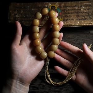 Strand Ecology Natural Material Materiale Bodhi perline di semi di braccialetto da uomo Piastra portatile