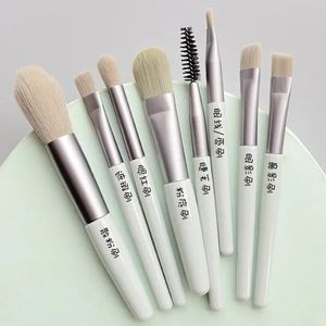 2024 8st Portable Makeup Brushes Set Face Eye Lip Eyeshadow Eyebrow Comb Eyelash Spoolies Foundation Powder Brush Tools Cosmetic - For