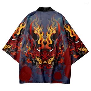 Roupas étnicas verão japonês velho tradicional tradicional 3D Kimono Street Wear Cardigan Robes para mulheres e homens haori yukata