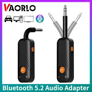 Adaptador Bluetooth Audio Receiver Transmissor de 3,5 mm AUX com Mini Adaptador sem fio portátil de microfone para fones de ouvido PC TV Car Speakers