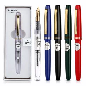 Caneta piloto 78g caneta -tinteiro 22k Golden Original Iridium Fountain Pen com conversor para escrever caligrafia ef f m b nib pequeno presente