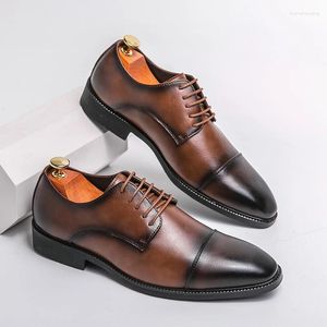 Casual Shoes Men's Business Dress For Men Soft Genuine Leather Fashion Comfortable Oxford