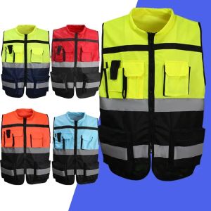 Sets High Visibility Reflective Safety Reflective Vest Personalized Customized Night Cycling Work Clothes For Construction Workers
