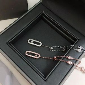 Anklets S925 Sterling Silver Splated 14 -krotnie złota moda damska łańcuch stóp. Nie zanikają, nie alergiczne. Seria mobilna. Ruchomy kamień