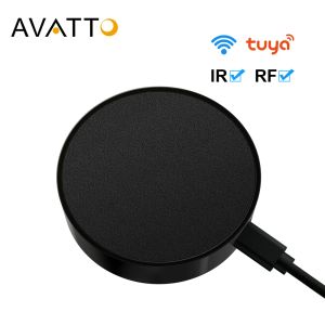 Controllo Avatto Tuya Universal WiFi RF+IR Controllo telecomando con apparecchi fai -da -te RF433/RF315, lavoro di controllo remoto a infrarossi intelligenti per AC/TV/DVD