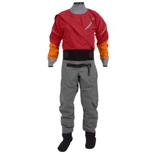 Drysuit kayak per uomo abito a secco Surfing imbottitura Abito a secco Abito asciutto per torace traspirante panno top dm17 240419