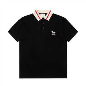 Italien 2024 Luxusmenschen Polo -Shirts Sommer Modemarken Designer Polos Shirt Männer Designer Sticker Kurzarm Tees#185