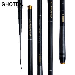 RODS GHOTDA ULTRALIGHT SUPERHARD STREARE HAND POLE CARBOM FIBRE CASTING TELESCOPIC FINGSION RODS FISH Tackle 3.6/4.5/5.4/6.3/7.2メートル