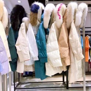 Babaoyin Full Neck Down 코트 겨울 패션 허리를 유지하는 따뜻한 흰색 오리 브랜드 여성 착용 {카테고리}