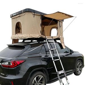 Tendas e abrigos telhado de casca dura Torda de tenda de fibra de vidro na cobertura 4x4 Camping Box gazebo