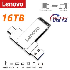 Карты Lenovo 2TB USB Flash Drives USB 3.0 Оригинальный U Дисковый ручка приводит к высокоскоростному портативному USB -накопителю Pendrive 1 ТБ