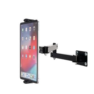 Montaż na ścianie stojak na rozciągliwy rozciągliwy telefon uchwyt do telefonu ściany regulowany metalowy iPad Stojak na iPhone'a iPhone'a 4-13 cali