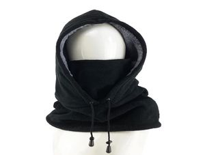 Berretti unisex maschera full maschera Capo di pile Balaclava Hood Hood Winter Sports Men Donne Tactical Outdoor8734754