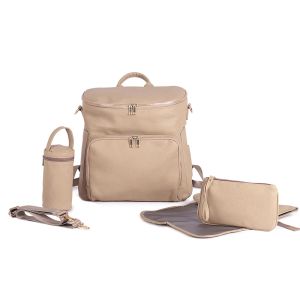Сумки Новый дизайн подгузник рюкзак веганский кожаный детские сумки для мамы папа водонепроницаем