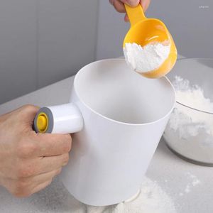 Baking Tools Electric Flour Sieve Sifter Screen Cup Shaped Icing Sugar Powder Kitchen Pastry Cake Tool Stainless Steel Handheld