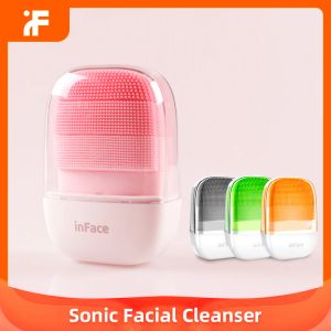 Instrument Original Inface Sonic Electric Facial Cleanser för hudvård Face Cleansing Brush Massager Ultrasonic Cleaner Beauty Health