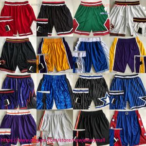 Autentyczne podwójne haftowane klasyczne szorty koszykówki retro z kieszeniami vintage au ścieg kieszonkowy krótki oddychany trening na siłowni spodnie plażowe spodnie dresowe pant man