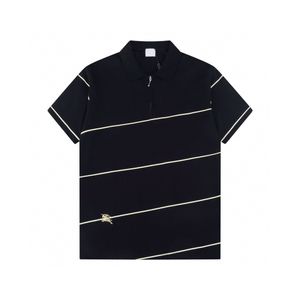 Polo Shirt Designer Polos Shirts for Man Fashion Focus Ricamo Snake Snake Gridore Little Api Stampa abbigliamento Abbigliamento Abbigliamento Tee Mens bianco e nero Thirtq105