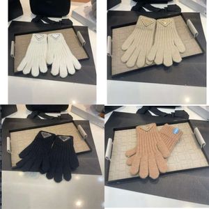Mittens Gloves for Women Designer Womens Winter Wool Mitten Thick Warm Driving Rabbit Fur Glove Fleece Inside Ski Gloves s
