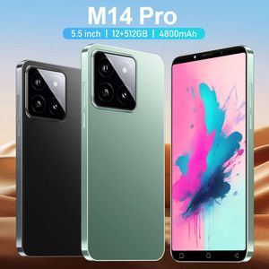 2024 Ny M14 Pro Phone Android 8.1 5,5-tums stor skärm 1+8GB3G-smartphone