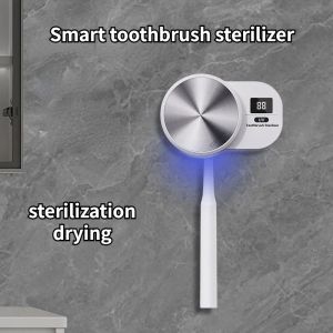 Heads UV Toothbrush Holder Sanitizer Tooth Brush Head Disinfection Box Intelligent Induction Germicidal Storage Stand Single Portable