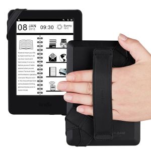 Ständer Tablet Standhalter für iPad Kindle Fire 6 7 Zoll Joylink 360 Grad drehbarer Händegurt Leder Griff Elastizität Gürtel