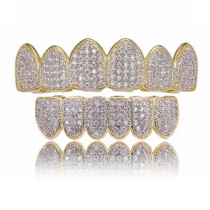 BREPLE hip hop micro intarsiati denti in oro BREATRO PINK Diamond Brempie hip hop Halloween Hip Hop Jewelry