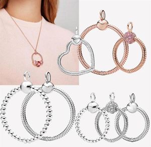 La nuova popolare sospensione in oro rosa in vermiculite in argento sterling 925 è adatto per la collana primitiva Sig.