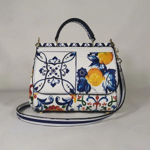 Kovalar kadın çanta kadın omuz çantaları çanta deri kadın messenger çanta tasarımcısı limon beyaz çiçekler