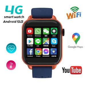 Kontrollera originalbarn Smart Watch Boy Girl 4G Calls Mobile Telefon GPS Tracker Video Shooting Recording WiFi Lnternet Google Play