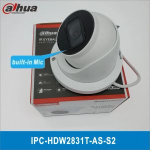 Lens Dahua ipchdw2831tass2 8mp Kamera Poe Wbudowany mikrofon I Gniazdo Kart IP67 IR 30m IVS WDR Yıldız Işığı Kamerası