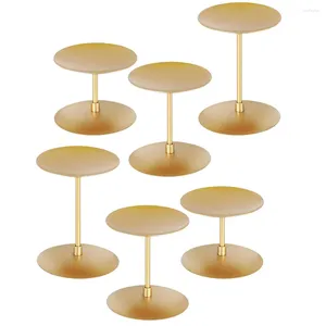 Candle Holders 6 Pcs Holder Centerpiece Column Stand Solid Color Stick El Coffee Shop Restaurant Parties