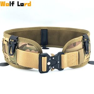 Gürtel Wargame Taktische Gürtel Armee Militärausrüstung Männer Airsoft Nylon Molle Taille Combat Battle Last -Tragpatrouillengürtel Cummerbunds