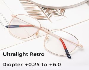 Okulary przeciwsłoneczne Projekt retro czyste tytanowe okulary czytania unisex Wysokiej jakości pełna ramka czytnik ultralight Diopter 175 275S7124168