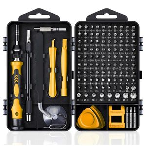 Kit de reparo de computador122 em 1 kit de fenda de laptop magnético Conjunto de precisão de precisão Driver de parafuso de impacto com estojo 240409