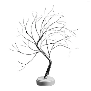 Lampade da tavolo Tabletop Decorazione della lampada ad albero per regali decorazioni per la casa USB o batteria Filiale 108 Filo di rame LED