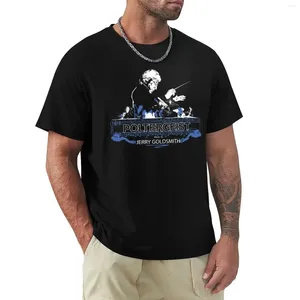 Polos masculinos Jerry Goldsmith - Poltergeist (Série 4) Variante 1 camiseta de verão Tops de pesos pesados roupas vintage para homens