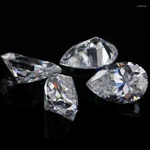 Diamantes soltos 2pcs muito pêra 6 9mm diamão moissanita Excelente corte de gotas de alta qualidade de alta pedra para fazer jóias