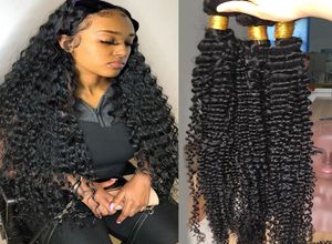 Säljer brasiliansk djup våghår 134 buntar Deep Curly Hair Weaves 830 Inch Natural Human Hair1020859