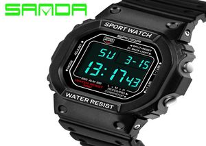 2019 marchio sanda moda orologio da uomo impermeabile orologi militari da uomo orologi digitali in quarzo maschile8121908