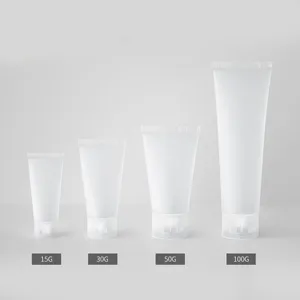 保管ボトル空いている15g 30g 50g 100g卸売ハンドローションクリームフロスト1オンスのプラスチック化粧品ソフトチューブフェイシャルクレンザー用