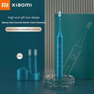 Szczoteczka do zębów Xiaomi Sonic Electric Ultrasonic Autasonic Automatyczny inteligentny szczotkę zębów USB bezprzewodowa podstawa ładunku Wodoodporne zęby wybielające