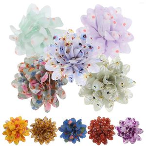 Hundkläder 10 datorer Bow Decor Flower Pets Hums Krage Valp Grooming Accessories Cat Lace Flowers Decoration