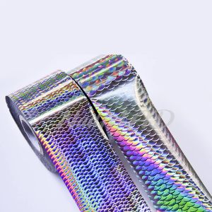 Accessories 50meters Fish Scale Transfer Foil Holographic Nail Art Foils Laser Sier Foil Decals Hot Stamping Foil for Fishing Lure Diy F