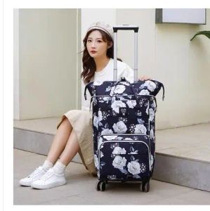 Bolsa de viagem para negócios de transporte de carry-ons com rodas Bolsa de bagagem de viagem Mulheres carregam bolsa de mala para bagagem de bagagem de mão