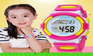 fashion Colorful girls boys Kids sport led digital watch Multifunction children gift birthday party wrist watches8959945