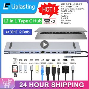 Stationer USB C Hub 3 0 USB Splitter till HDMI 3.0 Tipo C Flera portar Multi Hub HDMI MultipleTo Dock Station Docking USB Concentrator OTG