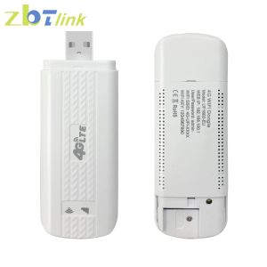 Routers Zbtlink Olåsade mobil USB 4G LTE -modem Trådlös dongle WiFi -router 150 Mbps med SIM -kortplats för bilbåt utomhus