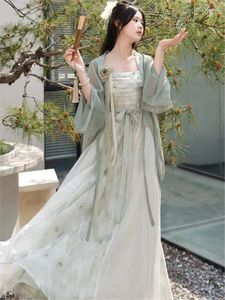 Casual Dresses Summer Women Chinese Style Lace-up Long Prom Vintage Female Flower Print Mesh Aftonklänningar Formell festklänning 2024